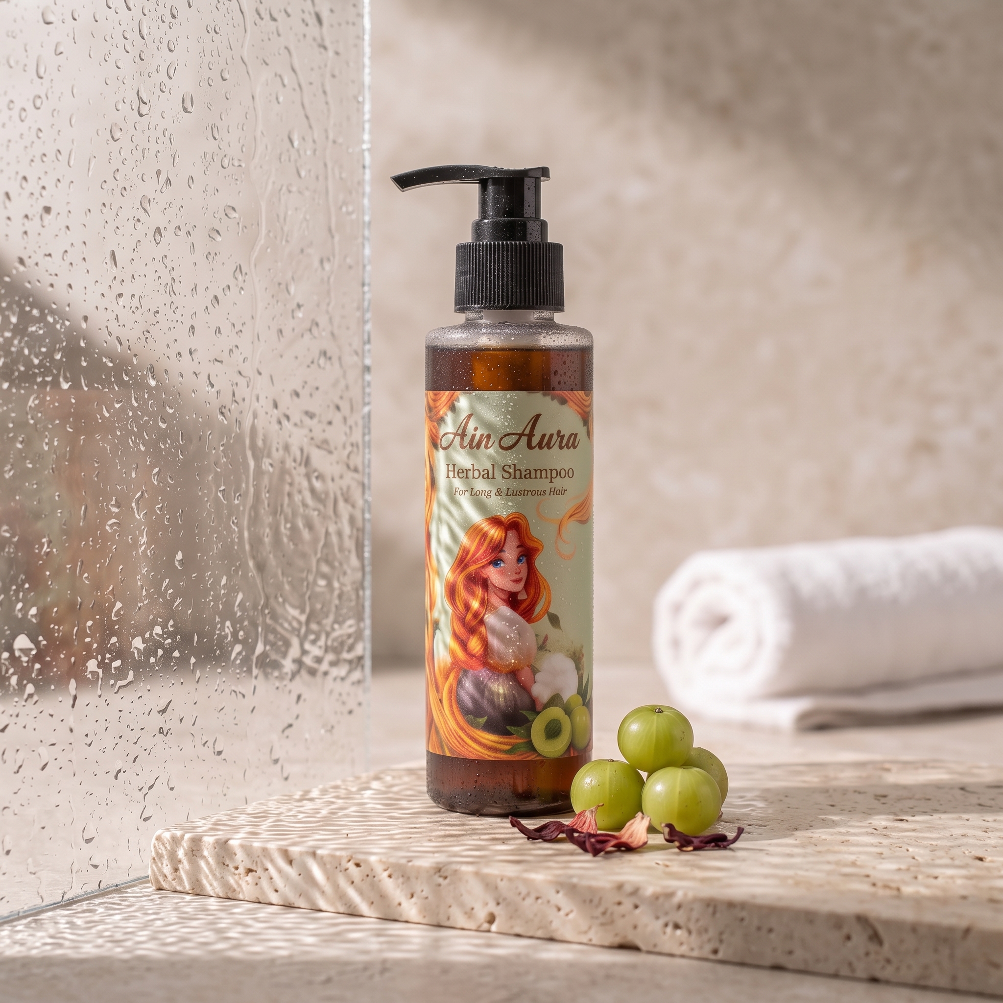 Ain Aura Herbal Shampoo – For Long & Lustrous Hair (200ml)